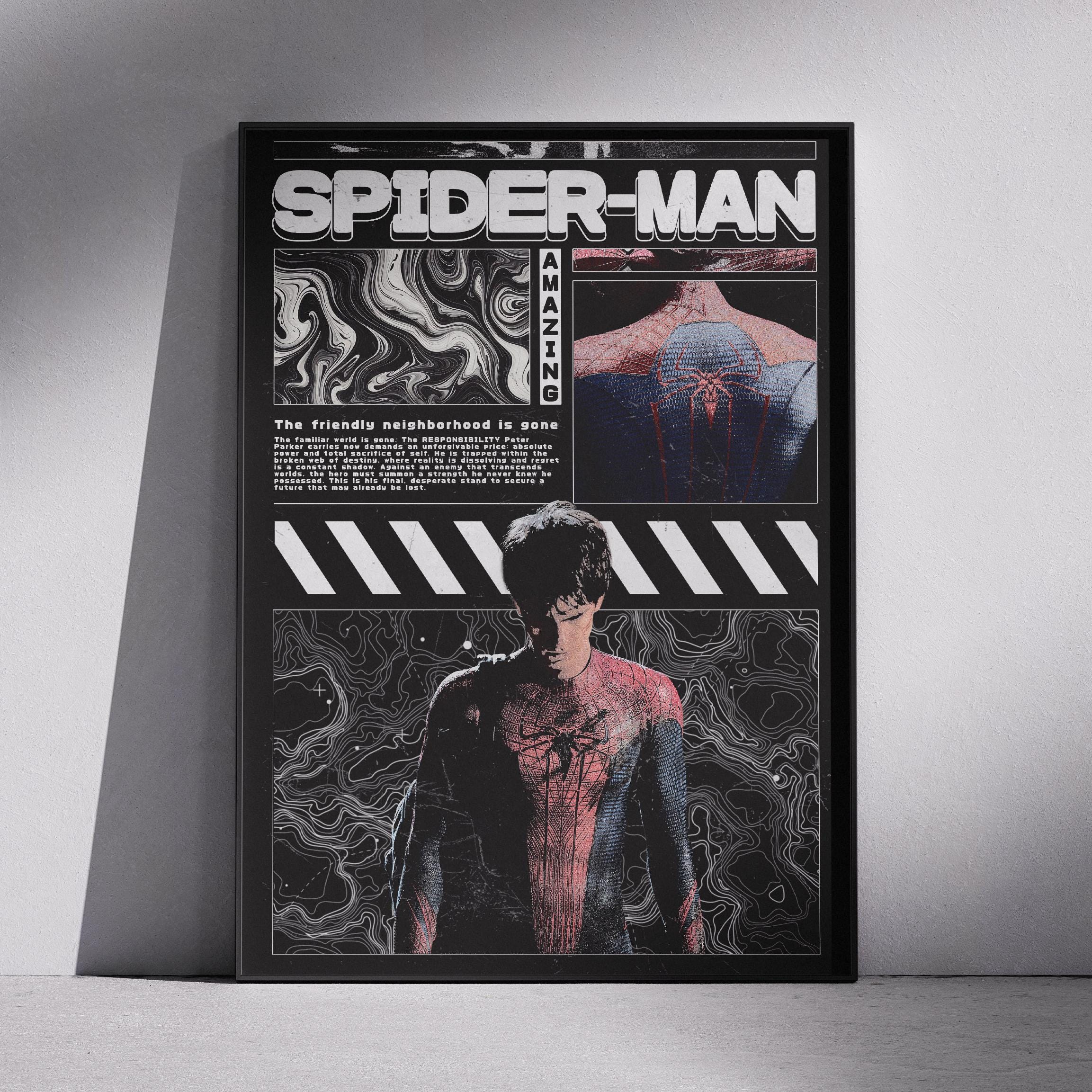 Vintage spiderman poster - Etsy 日本