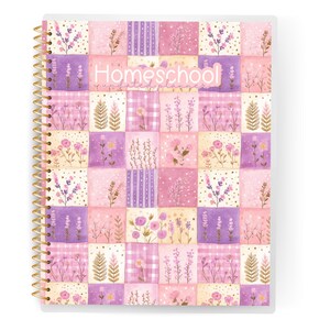 Physical Homeschool Planner | Custom Undated Full Size | Homeschooling Curriculum Lesson Notebook Planners For Multiple Children Kids