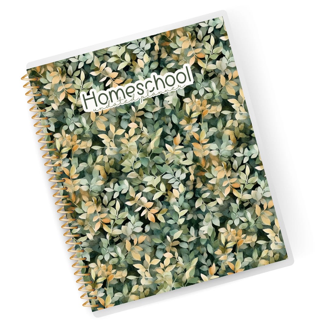 Undated Physical Homeschool Planner | Customizable for Multiple ...