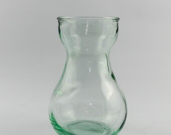 Vintage Green Glass Hyacinth Bulb Forcing Vase
