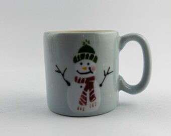 Vintage Hartstone Pottery Snow People Snowman Child’s Mug - Kid Size