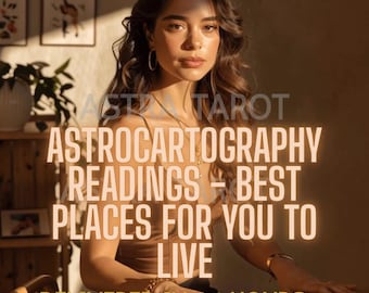 Astrocartography Reading: Best Countries for you to Live/Work/Love - Same Day Delivery