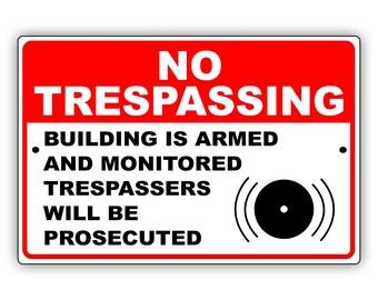 2 Pack  Warning No Trespassing Loitering Forbidden By Law Violators Will Prosecuted 18 X 24 Heavy Gauge Aluminum Sign Rust Free Aluminum Weather Resistant W