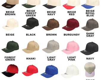 Blank Plain Cotton Twill Five Panel Adjustable Snapback Style Cap for Unisex