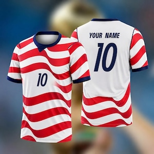 USA World Cup Jersey , Custom Name & Number Soccer Jersey, Personalized US Football Shirt image 1