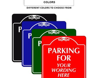 12x12 Custom Parking Sign – Personalized Aluminum Reserved Spot Plaque