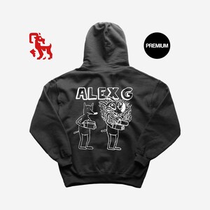 Alex G &#39;God Save the Animals&#39;-hoodie - uniseks indiemuziekmerchandise