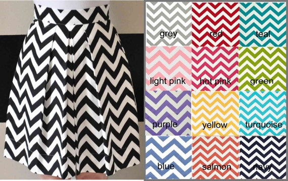 Chevron Bridesmaid Skirt In Green Turquoise Hot Pink Light Etsy