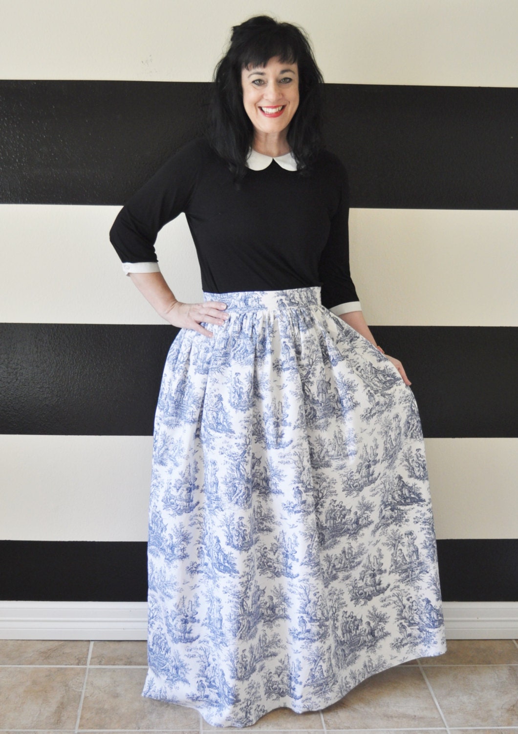 gingham ball skirt
