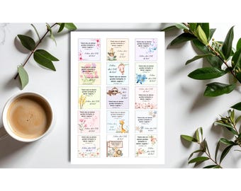 JW Kinder Naklejka Prediger 12:1 – 15 do druku A4 US Letter JW Teen Geschenk Digital Download