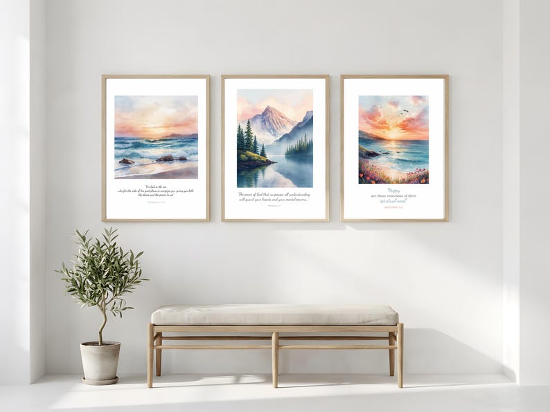 JW Year Text 2026 Wall Art Printable | Jehovah’s Witness Matthew 5:3 ...