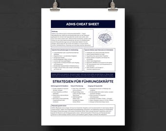 Sheet Sposter ADHD Cheat Sheet for Executives | Neurodiversity in Business ...