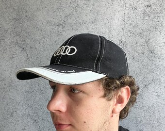 Casquette Baseball Audi Logo Blanc - Taille Unique Réglable, Style Élégant