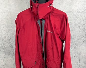 バーグハウス ジャケット メンズ レッド ジェミニ ゴアテックス フード