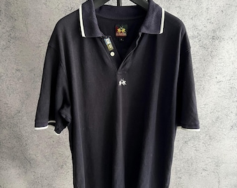 T-shirt polo vintage La Martina con logo centrale anni 2000