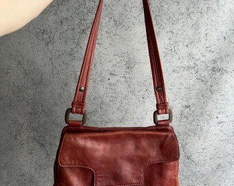 Borsa a tracolla vintage Buti Super Oscar in pelle, anni '90.