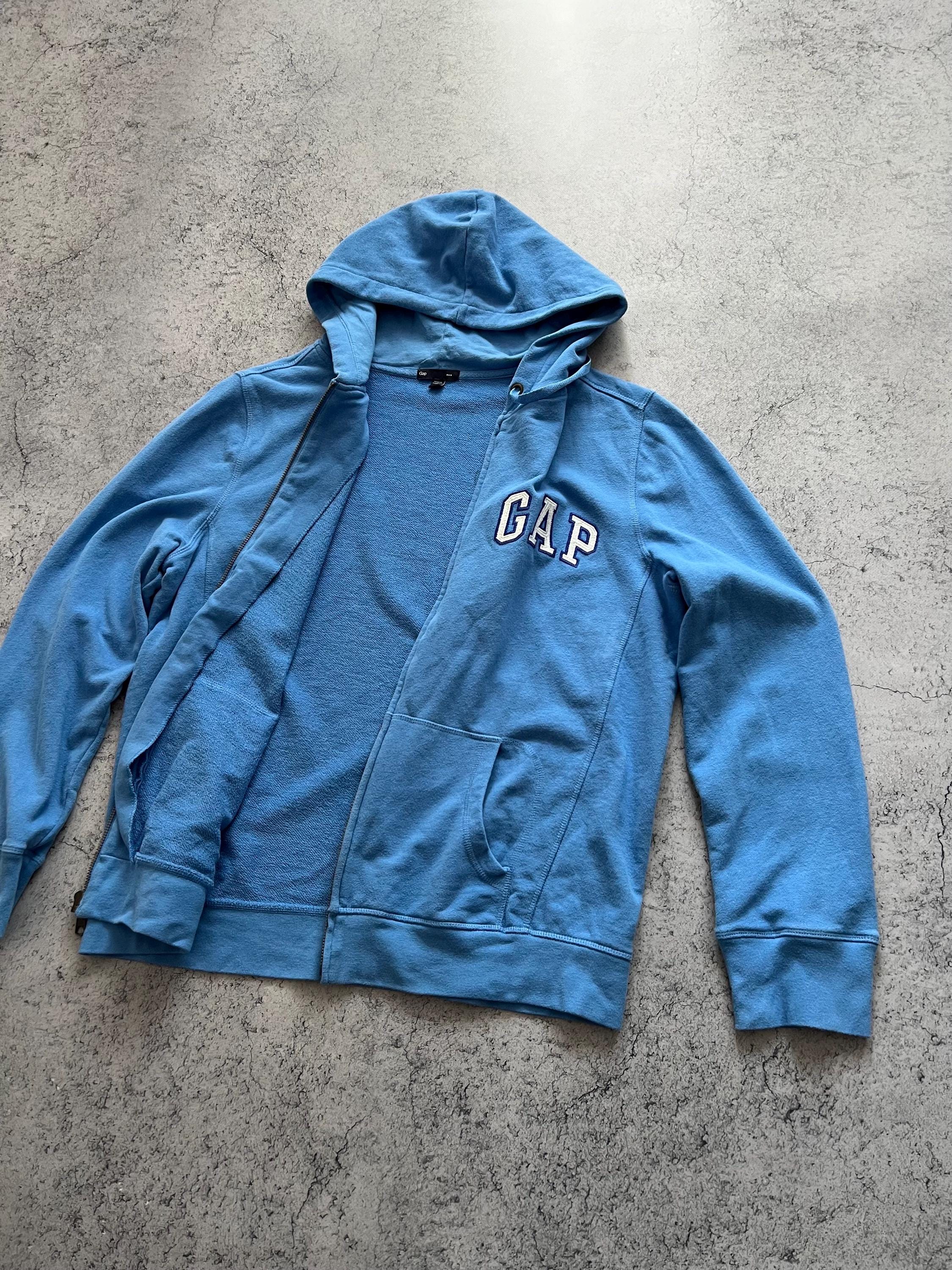 レディース 00s archive GAP blue zip hoodie Y2K