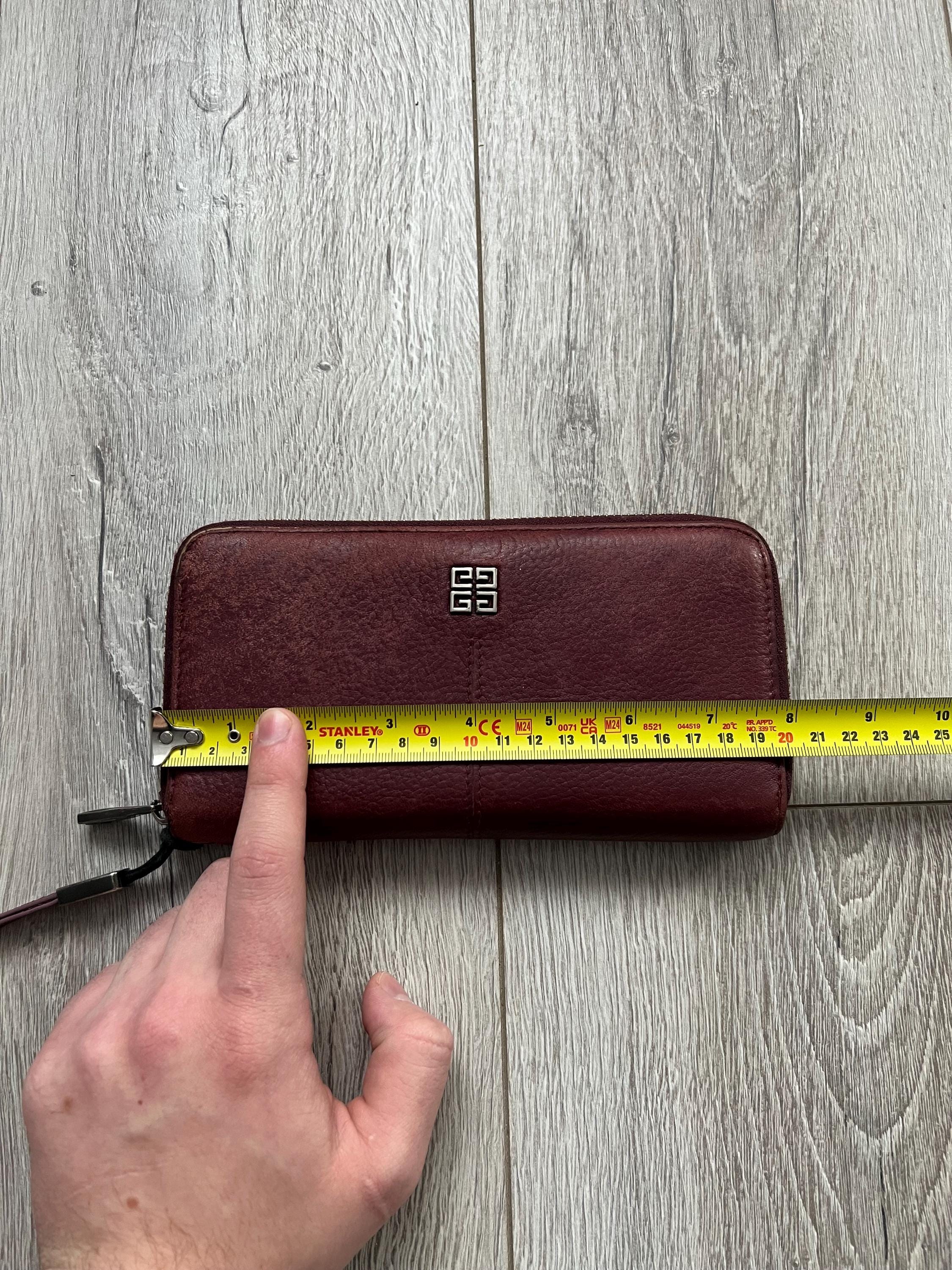 Givenchy Leather Wallet Purse Zip Around Red Luxury - Etsy