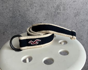 Y2K Hollister Knitted Belt Embroidered Logo Y2K Summer Style