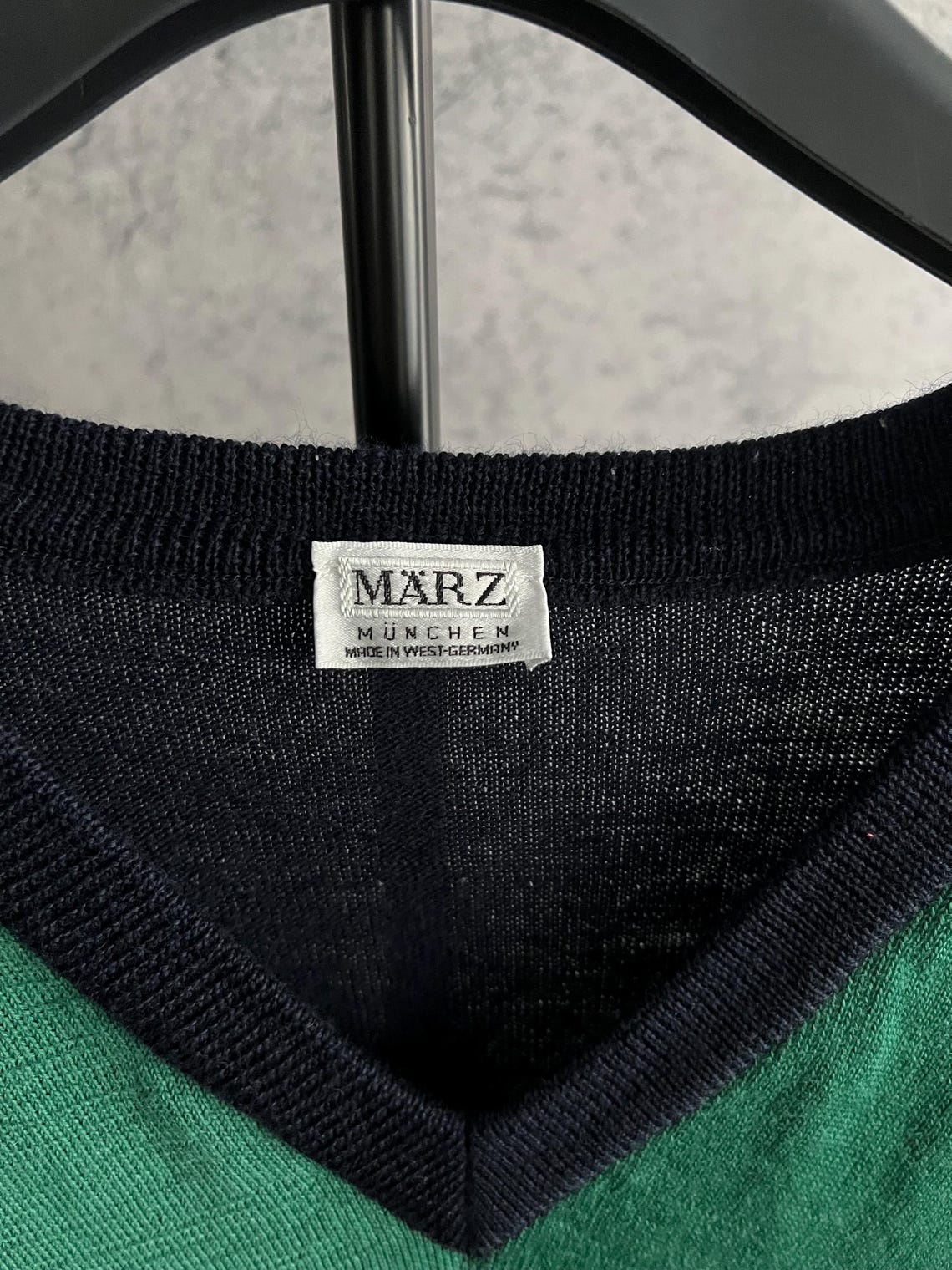 Vintage Marz Wool Sweater Made In West Germany Pullover 90s, foto 3 di 5