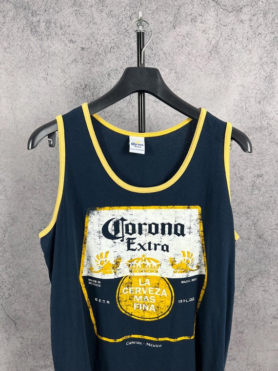 Vintage Corona Extra Tank Top Sleeve Less T-shirt Size XL - Etsy