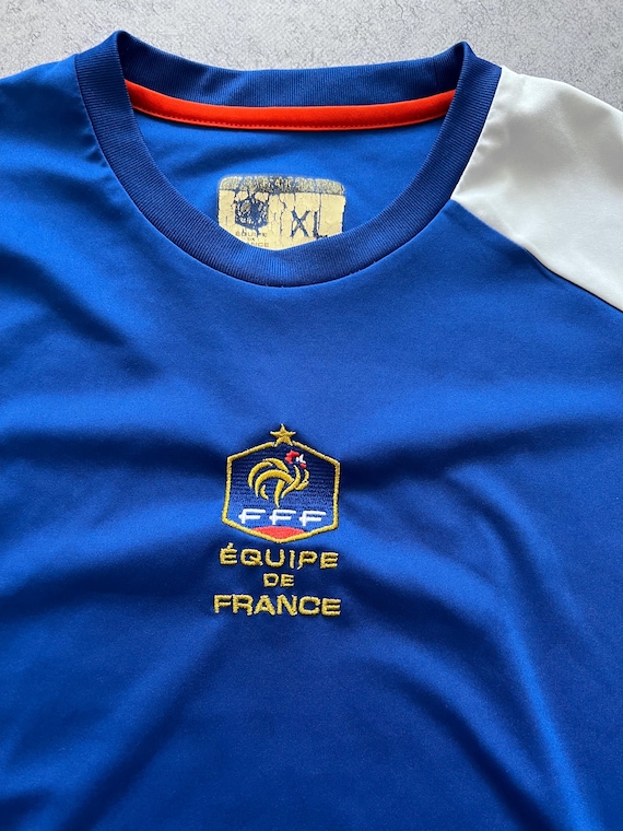 FFF Equipe De France Soccer Jersey Blue Mens Size XL Football T FFF Equipe De France Soccer Jersey Blue Mens Size XL Football T