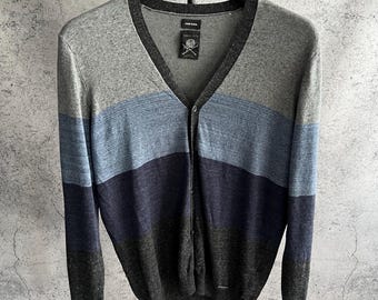Vintage Diesel Knit Cardigan Sweater Casual size XL men