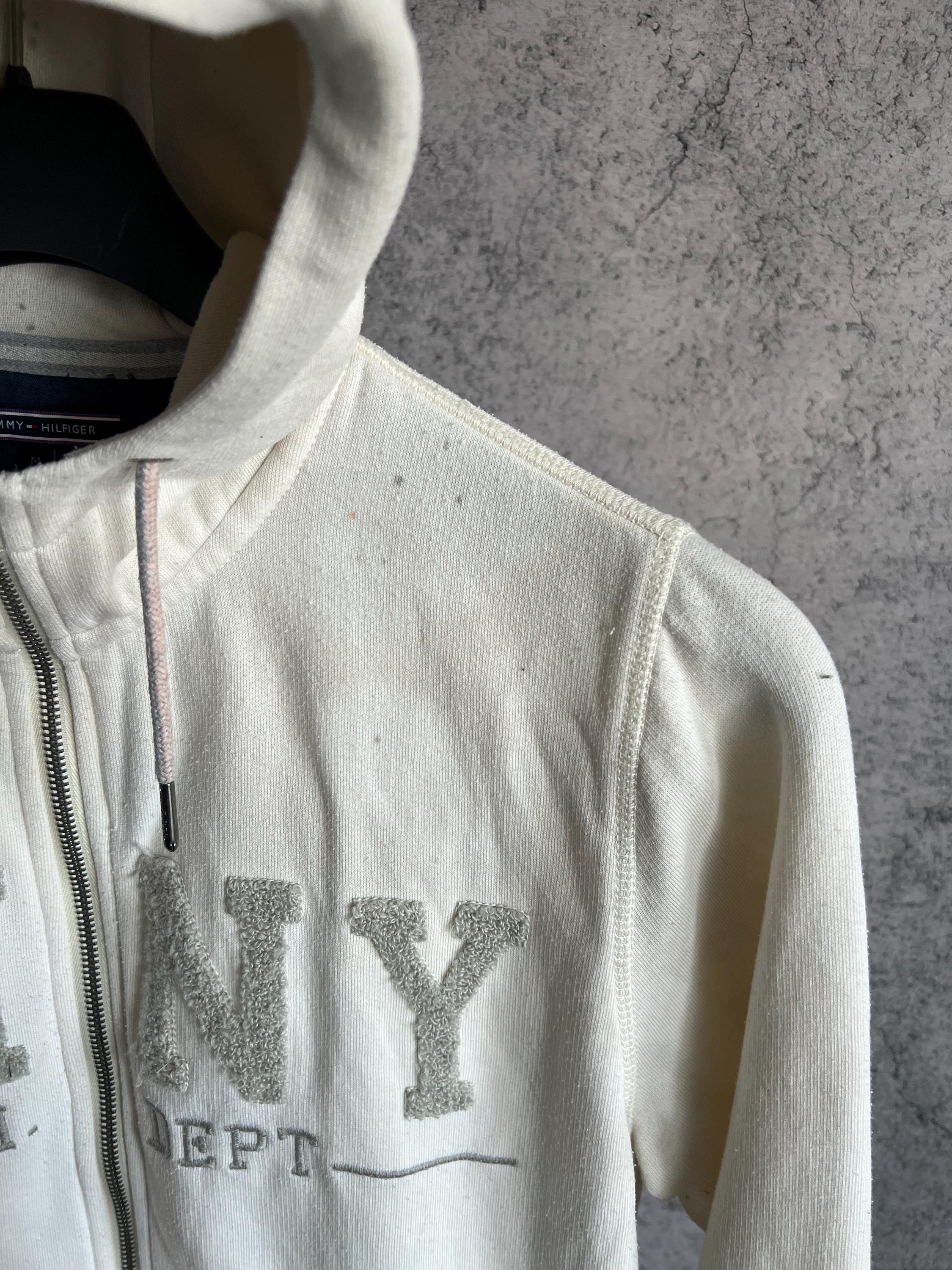Tommy Hilfiger Full Zip Hoodie Embroidered Logo Y2K Faded - Etsy