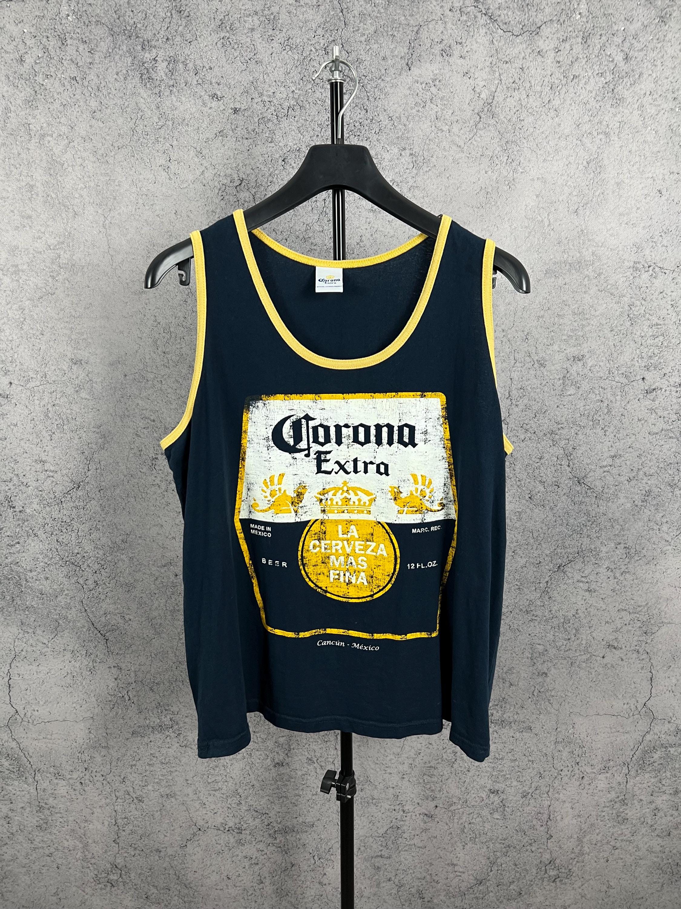 Vintage Corona Extra Tank Top Sleeve Less T-shirt Size XL - Etsy