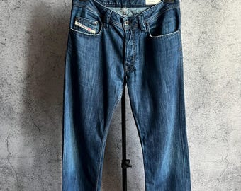 Vintage Diesel Levan Jeans Y2K 2000s Men's Denim Pants Blue Size