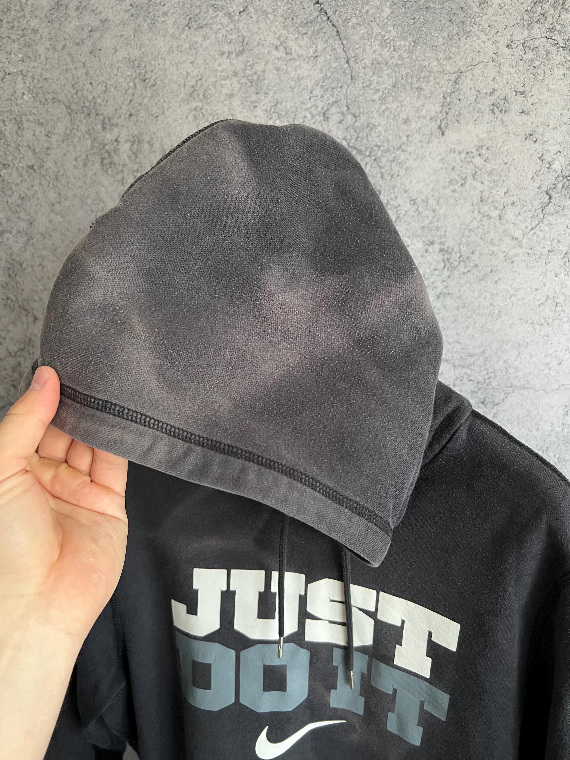 ヴィンテージ ナイキ「Just Do It」パーカー、フェードグレー、メンズ 