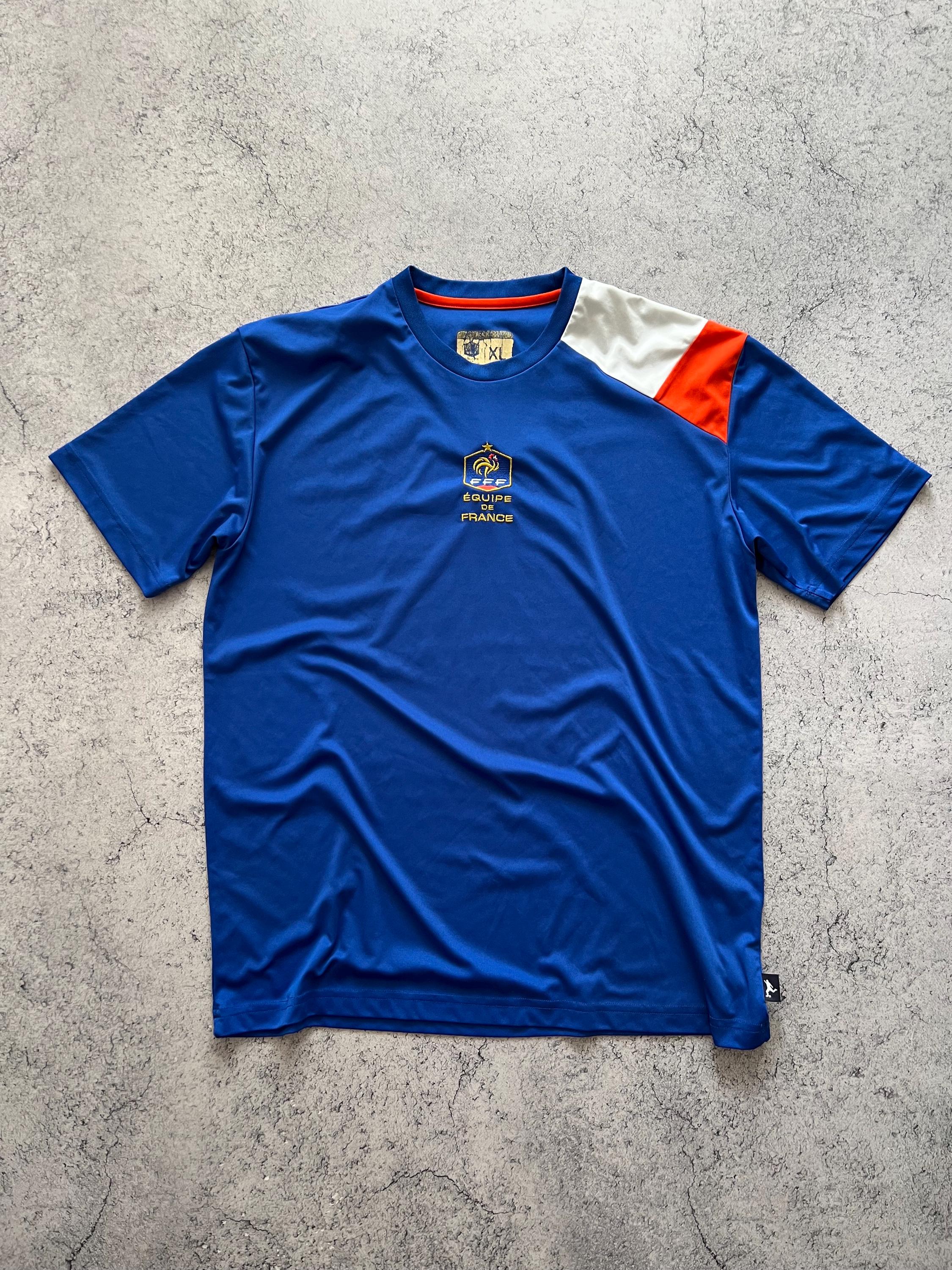  France F.F.F. サッカーユニフォーム Mサイズ FFF Equipe De France Soccer Jersey Blue Mens Size XL Football T