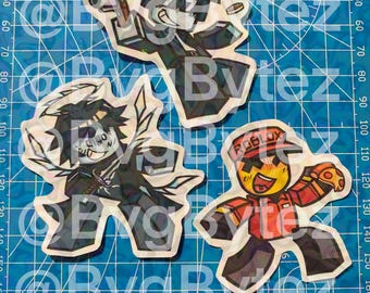 Pegatinas de Roblox Forsaken de 2 pulgadas