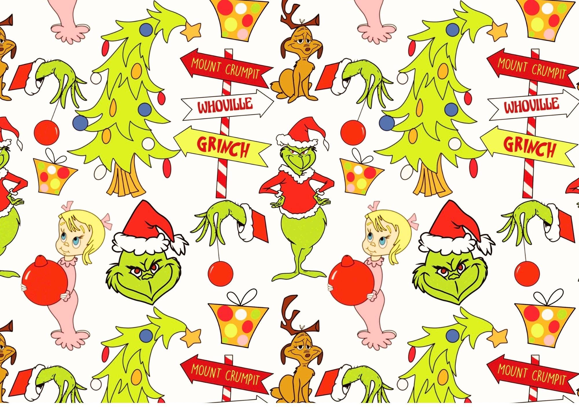 Personalised Grinch Placemat & Coaster – Grinch Tableware – Custom ...
