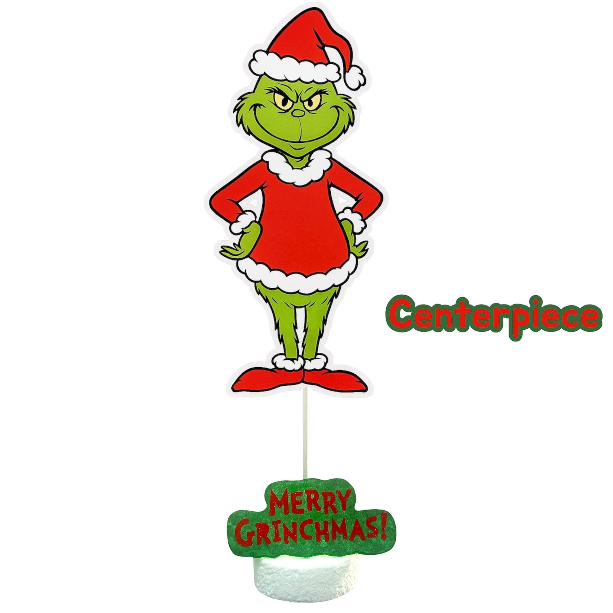 Personalised Grinch Placemat & Coaster – Grinch Tableware – Custom ...