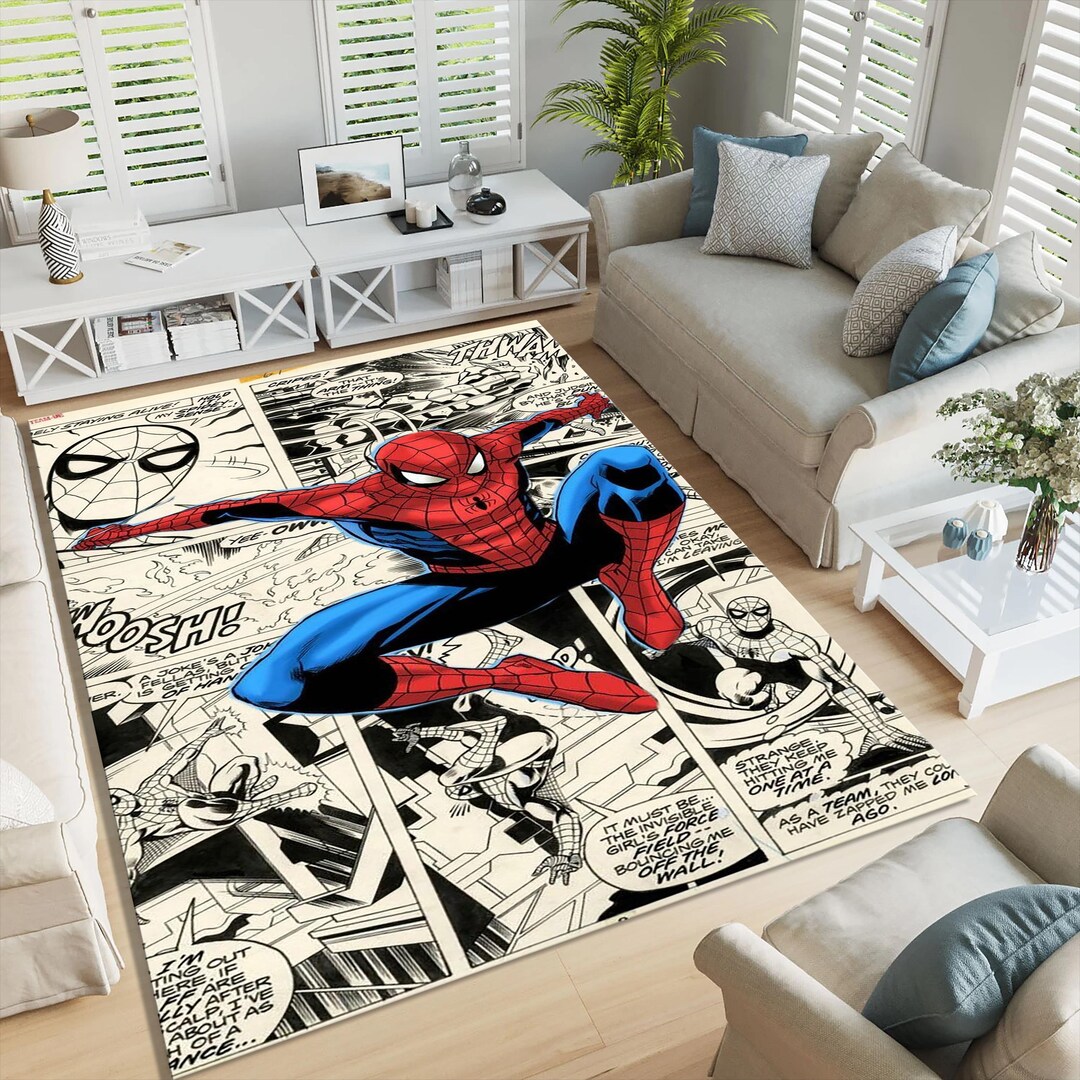 Spiderman Rug, Super Hero Kids Room Carpet, Amazing Spider Man Rug ...
