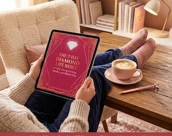 Cuaderno de trabajo de 7 días para reiniciar tu vida como un diamante: claridad, intención y una vida plena (descarga digital)