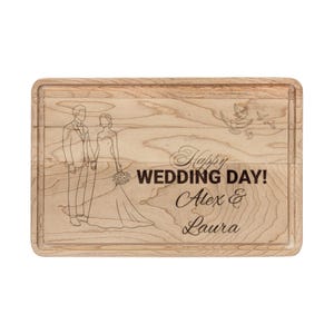 Personalized Wedding Wallnut Maple Cutting Board Custom Engraved Gift Bride Groom Rustic Keepsake Bridal Shower