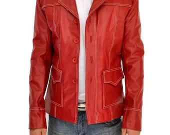 タイラー・ダーデンの『ファイト・クラブ』レッドレザージャケット