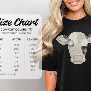 Cute Patchwork Cow Graphic Shirt, Farm Animal Print T-Shirt, Country Style Graphic Tee, Comfortable Casual Wear, Women’s Black Top