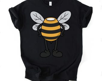 Kids Halloween Custom Bee Costume T-Shirt - Cute Bumblebee Graphic Tee, Funny Insect Shirt for Trick or Treat