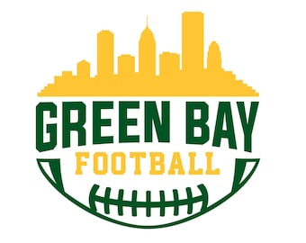 Green Bay Fußball SVG-Design: Cricut, Silhouette (Digitaler Download)