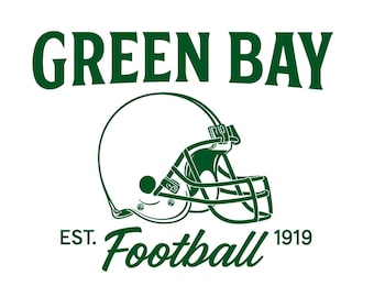Green Bay Fußball SVG-Design: Cricut, Silhouette (Digitaler Download)