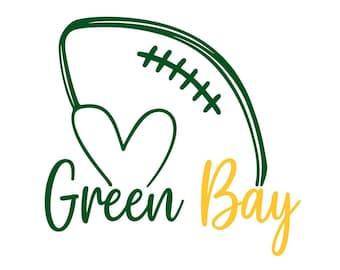 Green Bay Fußball SVG-Design: Cricut, Silhouette (Digitaler Download)