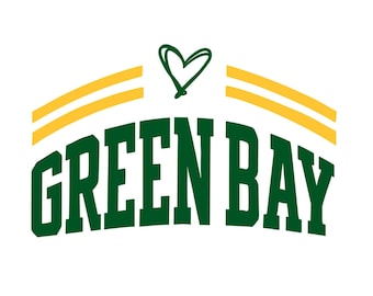 Green Bay Fußball SVG-Design: Cricut, Silhouette (Digitaler Download)