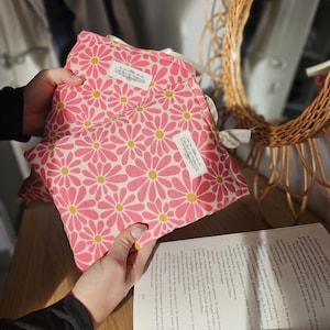 Pochette de livre – Fait main en coton – Protection livre de poche ou broché – Idée cadeau lecteur - protége livre