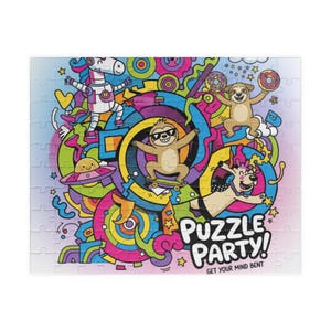 Colorful Puzzle Party: Family Fun Jigsaw Puzzle