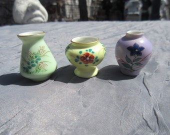 Trio of Mini Pastel Vases