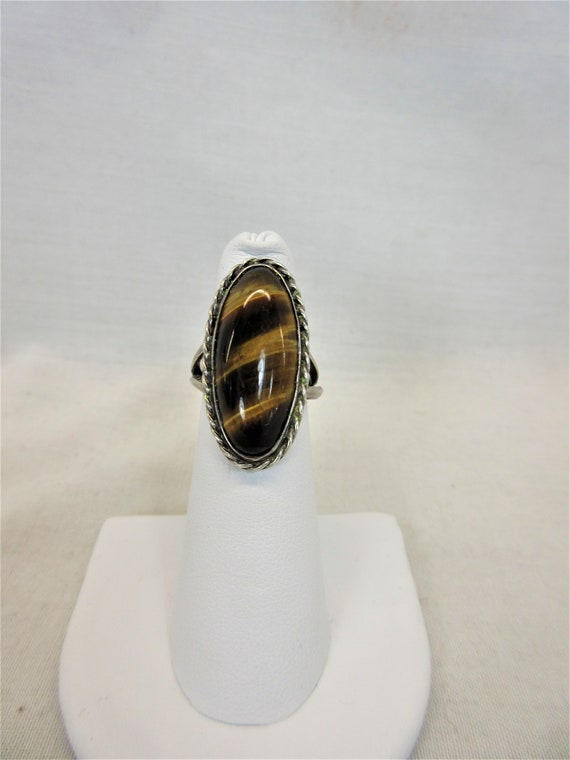 Sterling and Tiger Eye Ring