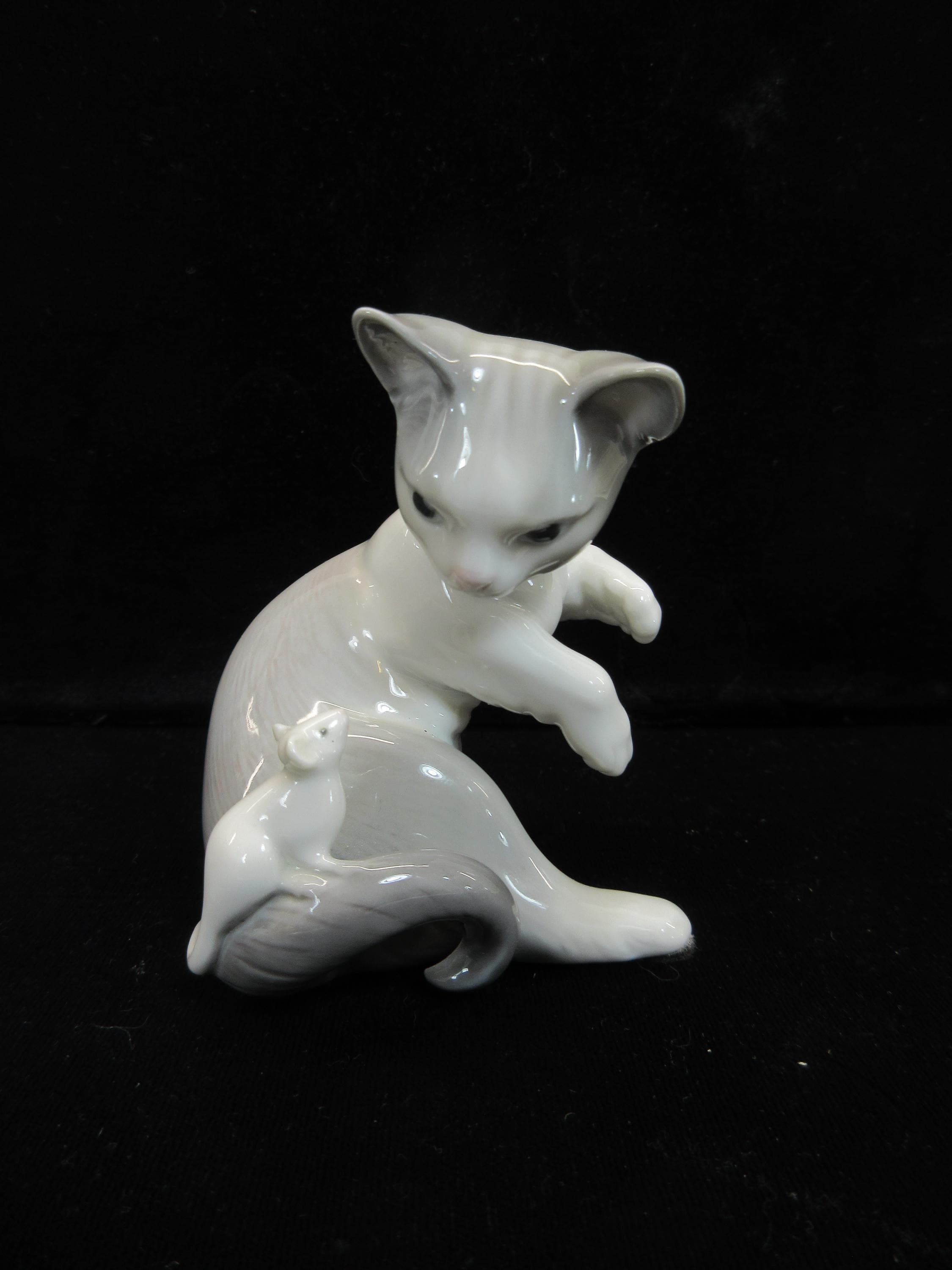 Lladro Cat Figurine - Etsy